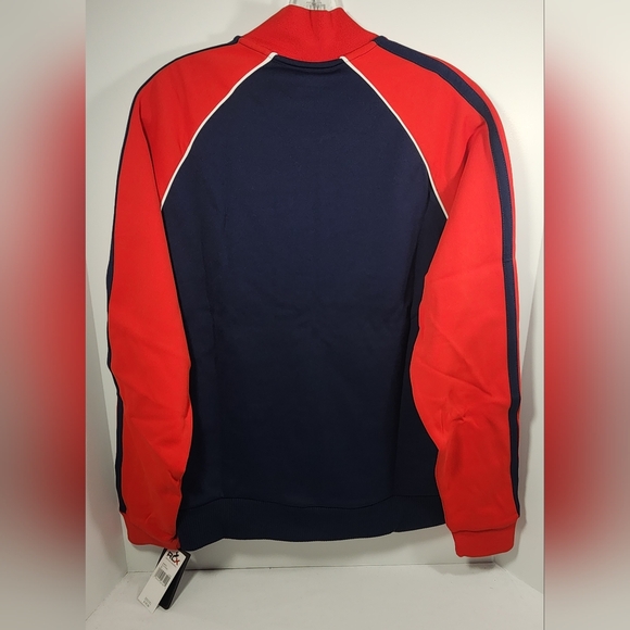 VINTAGE NWT Ralph Lauren RLX Fitness Full Zip Sweatshirt Size Large Red / Blue - Picture 6 of 16